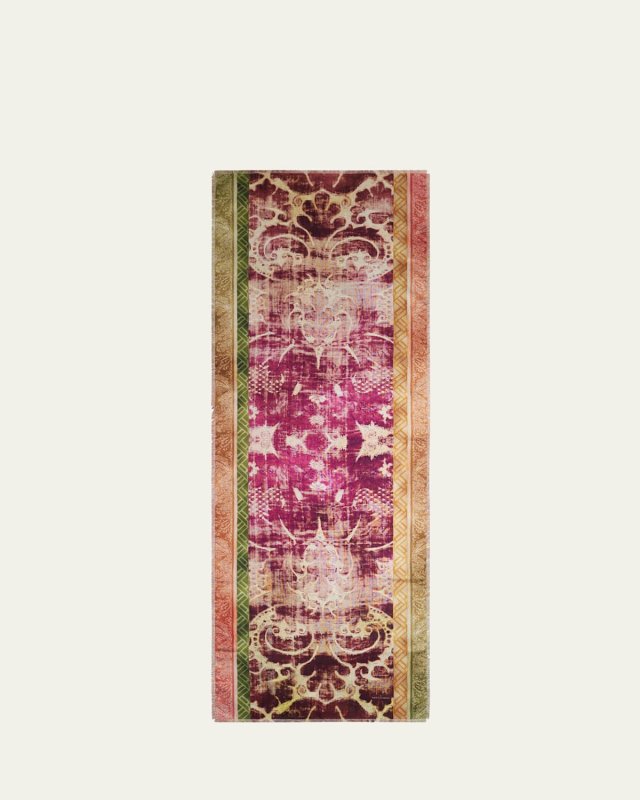 Fancy Multi-Patterned Silk Twill Scarf